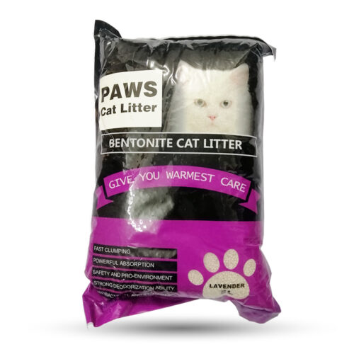 Paws Bentonite Cat Litter Lavender Flavour 5ltr
